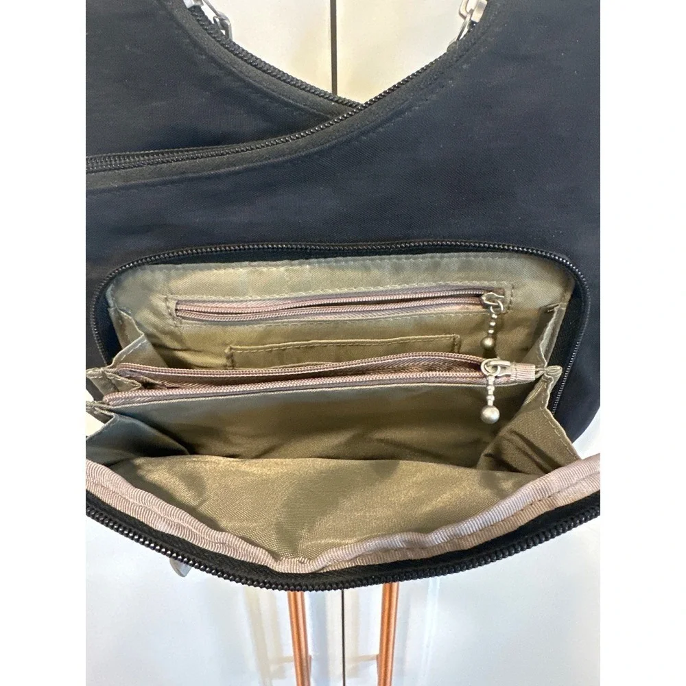Baggallini Black Crossbody Shoulder Bag Adjustable Strap criss cross travel - Picture 5 of 8